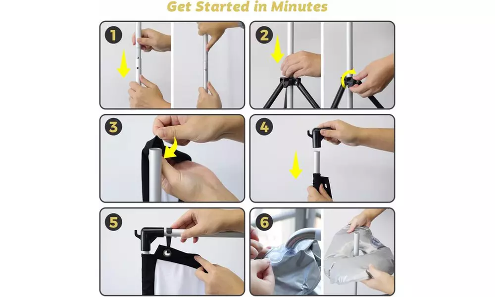 Projector Screen with Stand, 100 inch Outdoor Movie Screen with Tripods - Image 6