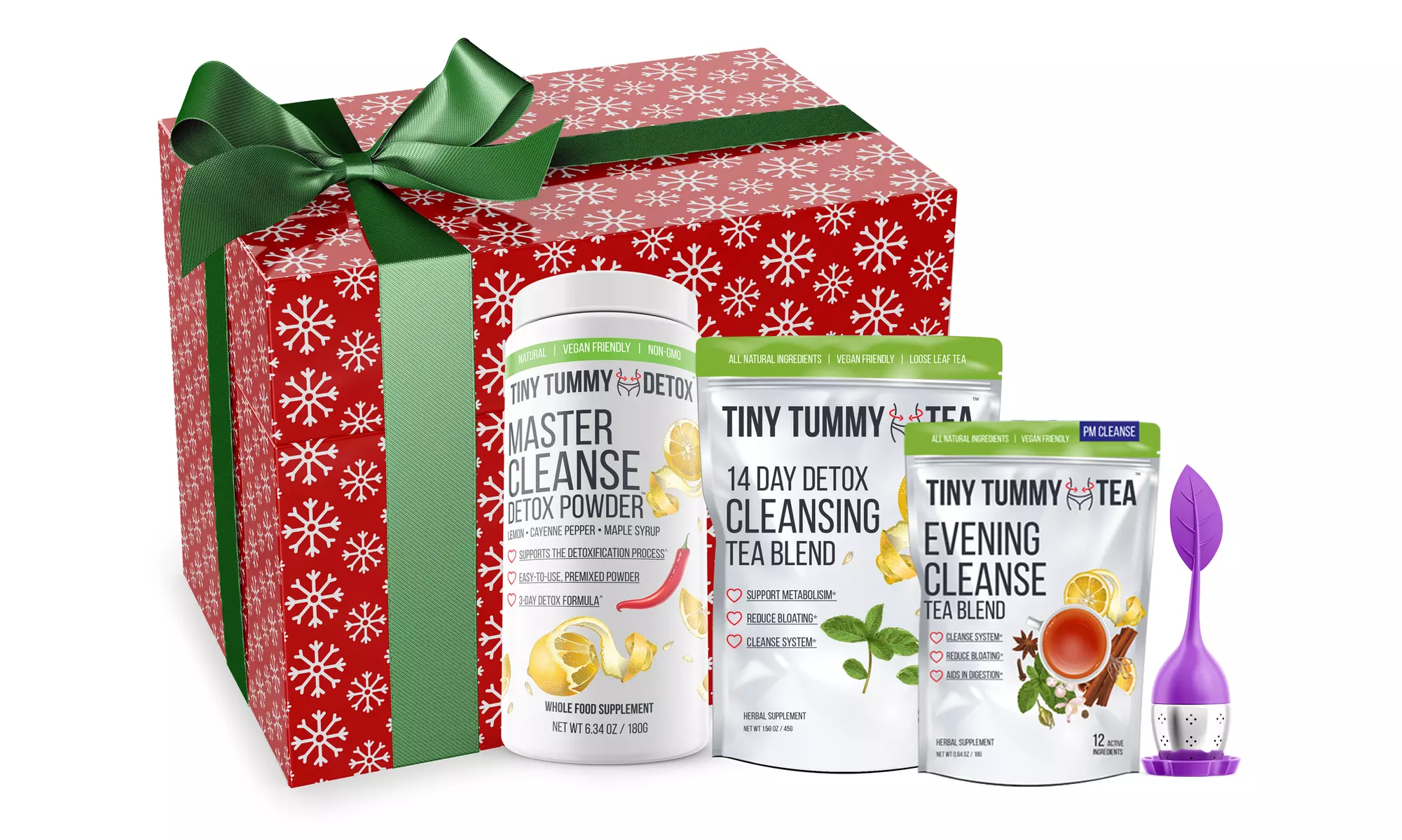 Tiny Tummy Tea Detox Holiday Gift Set (4-Pack)