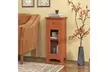 Costway Bathroom Floor Cabinet with Glass Door Drawer and Adjustable Shelf - Second Medium