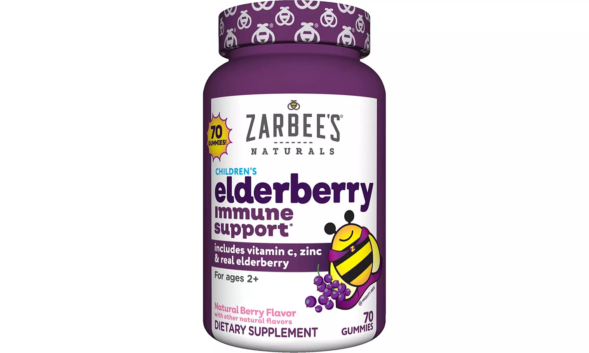Zarbee's Elderberry Gummies for Kids with Vitamin C, Zinc & Elderberry - Primary Image