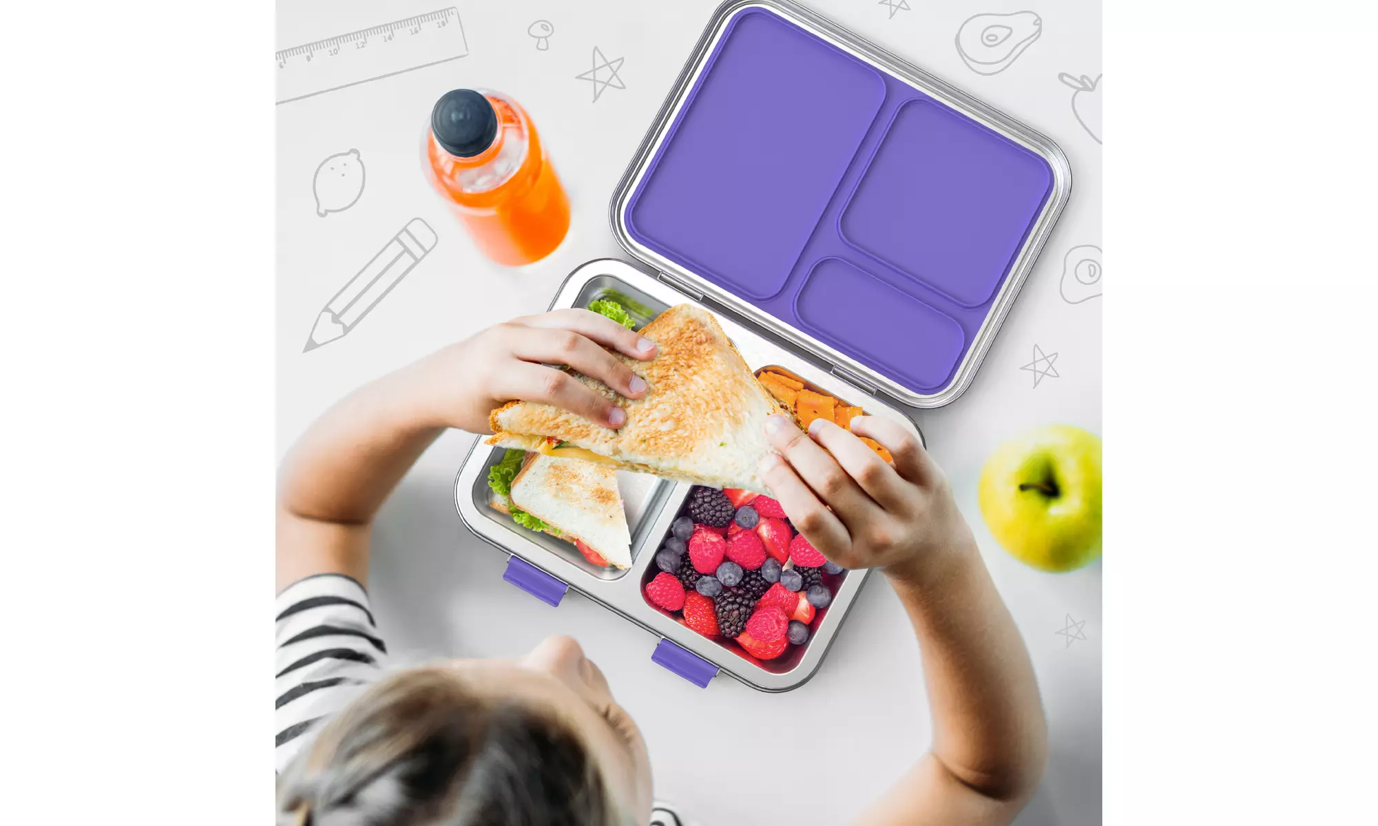 Bentgo Kids Stainless Steel Leak-Resistant Lunch Box