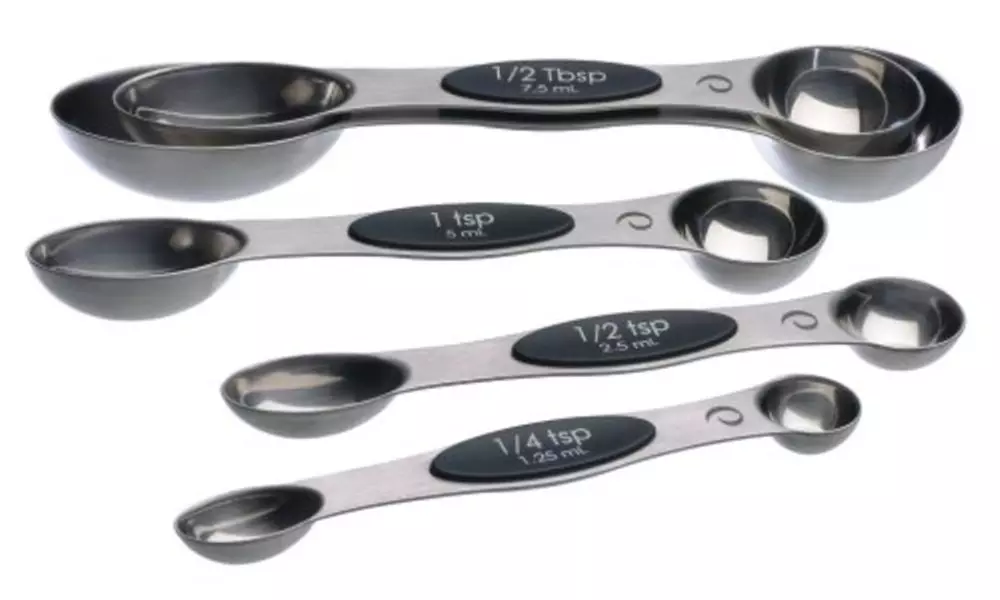 Prepworks Stainless Steel Magnetic Measuring Spoons for Liquid & Spice -Set of 5 - Primary Image