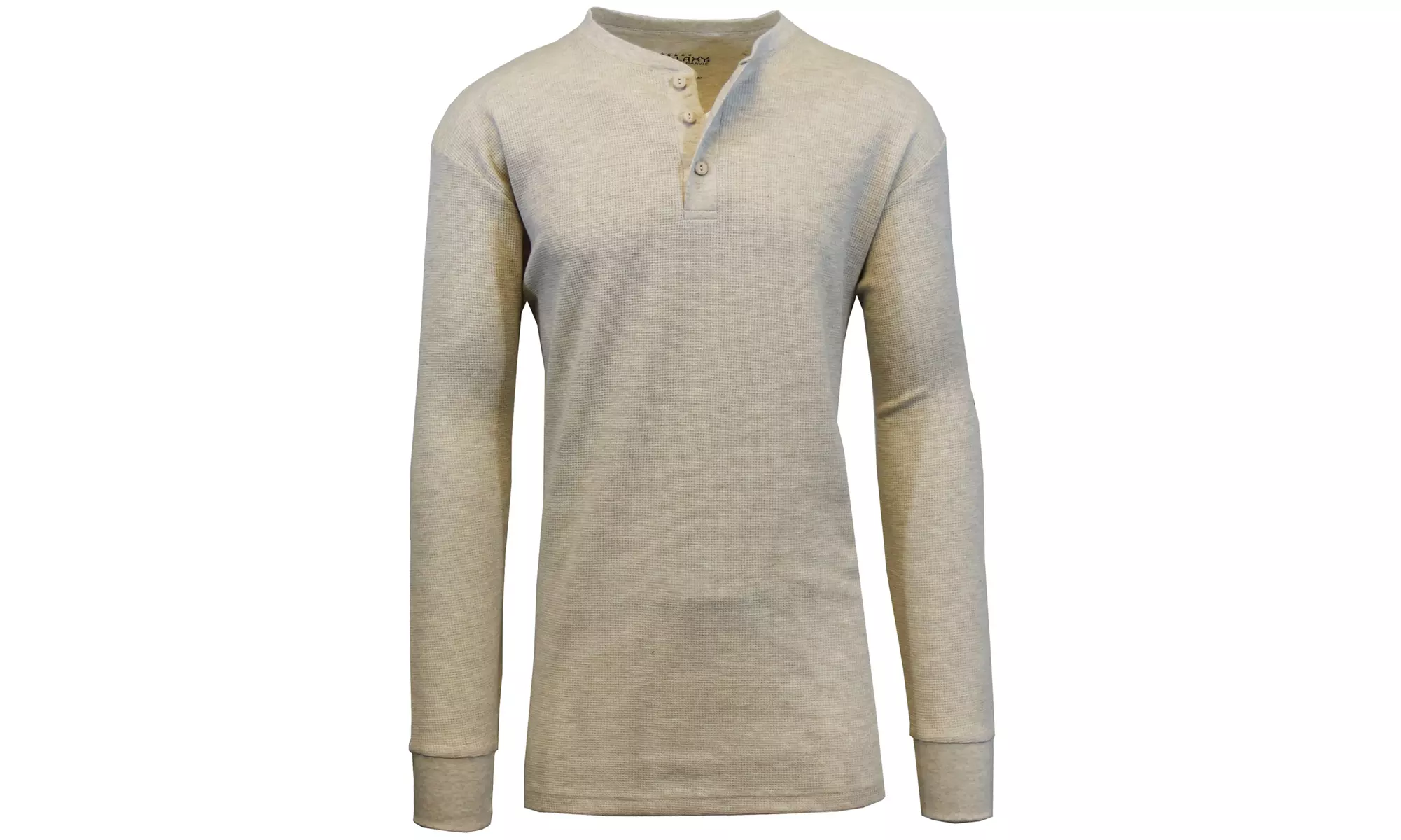 Galaxy By Harvic Men's Regular-Fit Waffle-Knit Henley Thermals (S-5XL)
