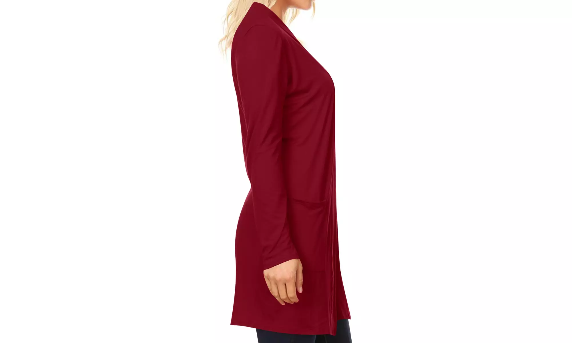 Women's Casual Long Sleeve Solid Open Cardigan