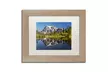 Pierre Leclerc 'Picture Lake' Matted Birch Framed Art - Second Medium