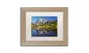 Pierre Leclerc 'Picture Lake' Matted Birch Framed Art