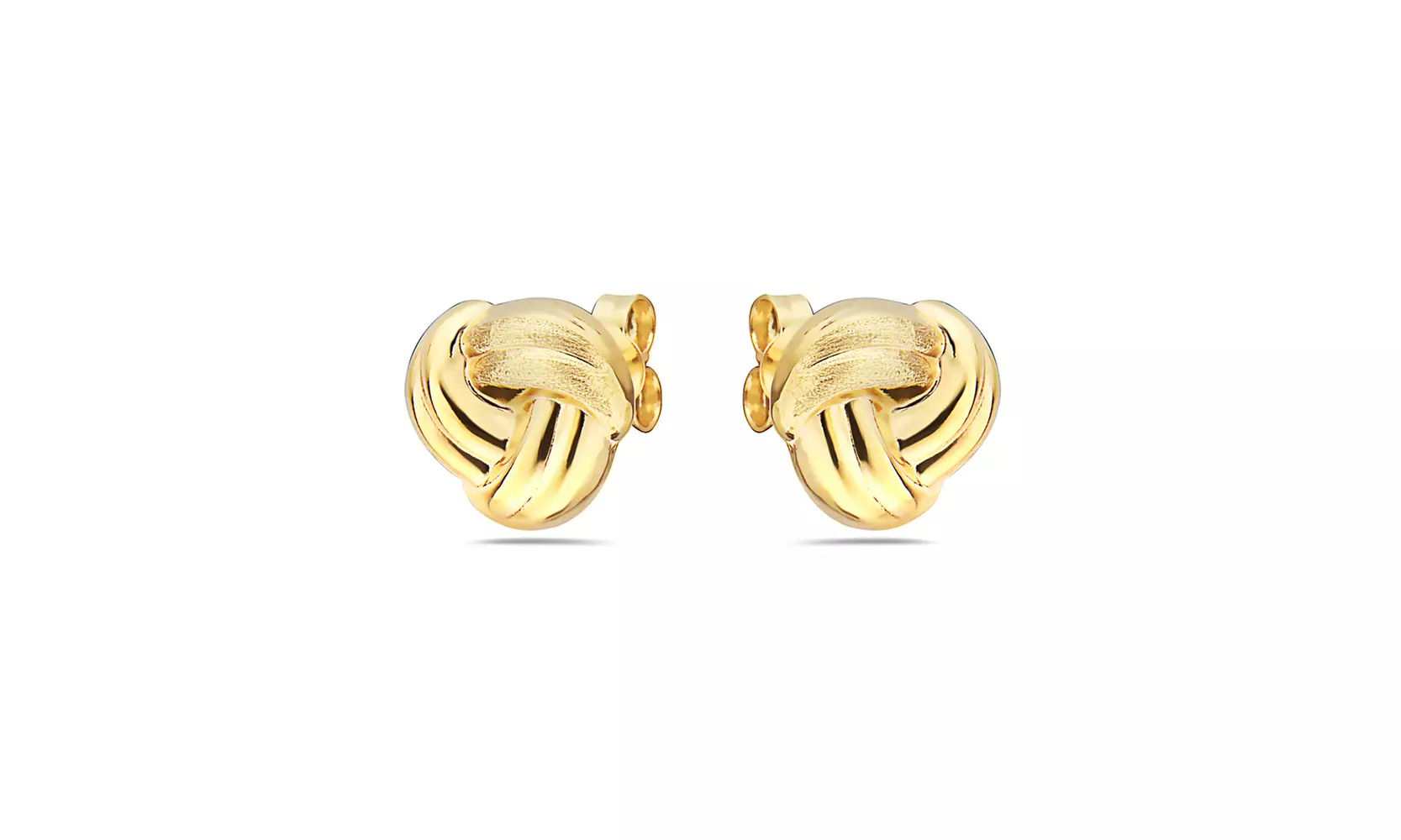 14K Solid gold Love Knot stud earrings