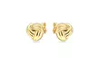 14K Solid gold Love Knot stud earrings - Second Medium