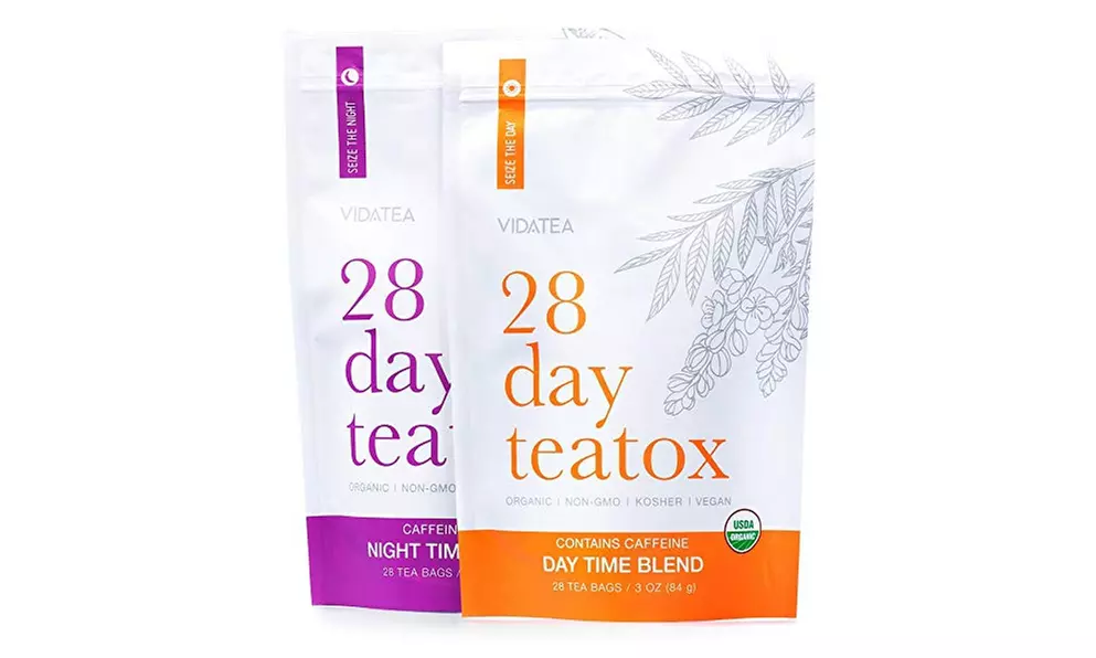 28 Day & Night Detox Tea Organic Natural Antioxidant Weight Loss Teatox 56 Bags - Primary Image