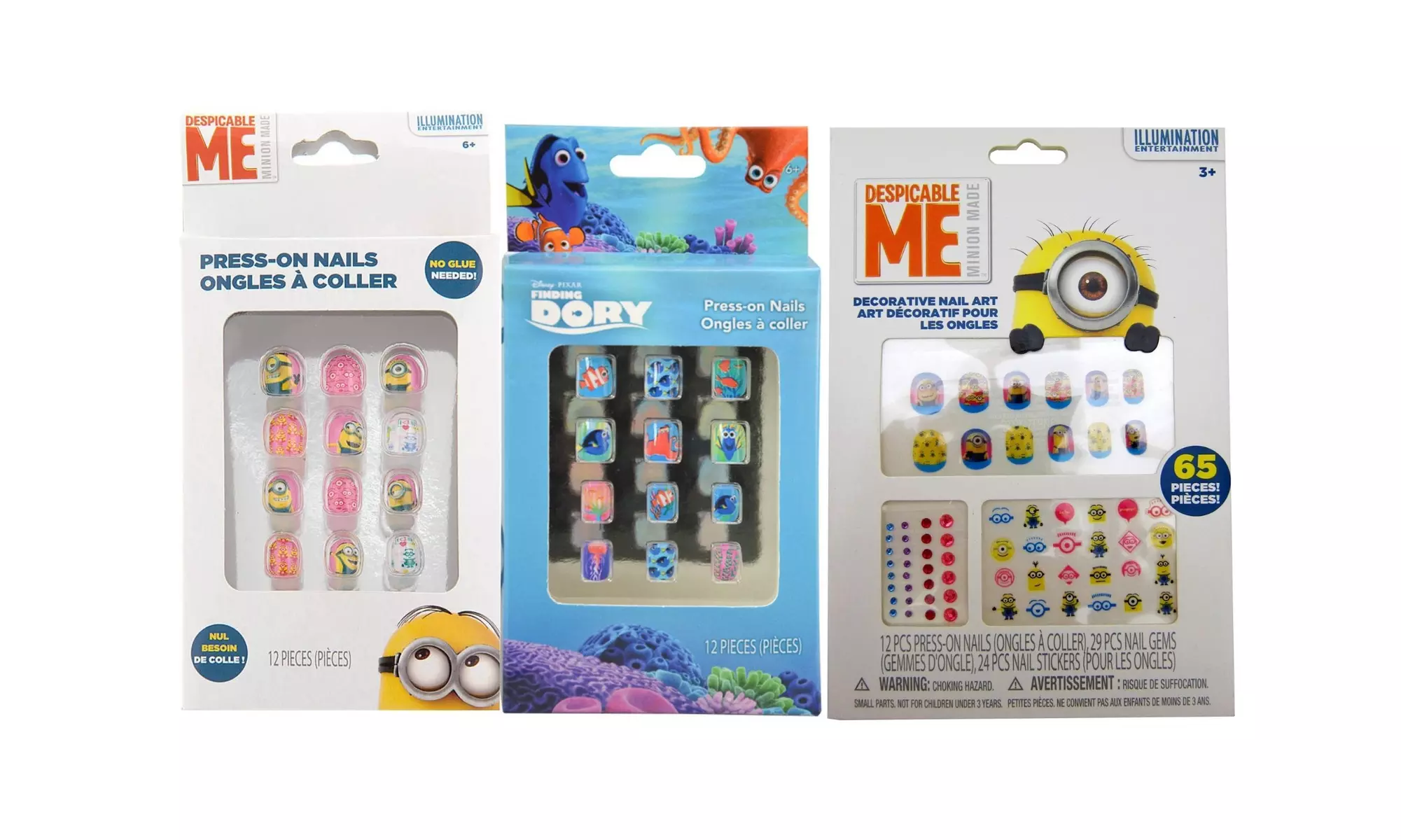 Press On Nails and Nail Art Kits Finding Dory & Despicable me options available - Primary Image