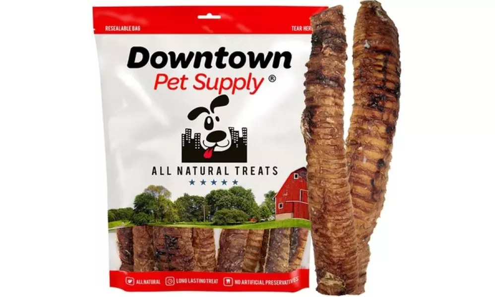 Premium Beef Trachea Dog Strips Chew Long-Lasting Treats - Primary Image