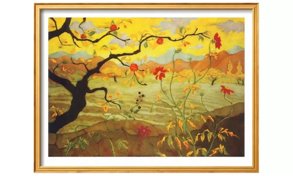 Apple Tree with Red Fruit, c.1902 by Paul Ranson - Primary Image