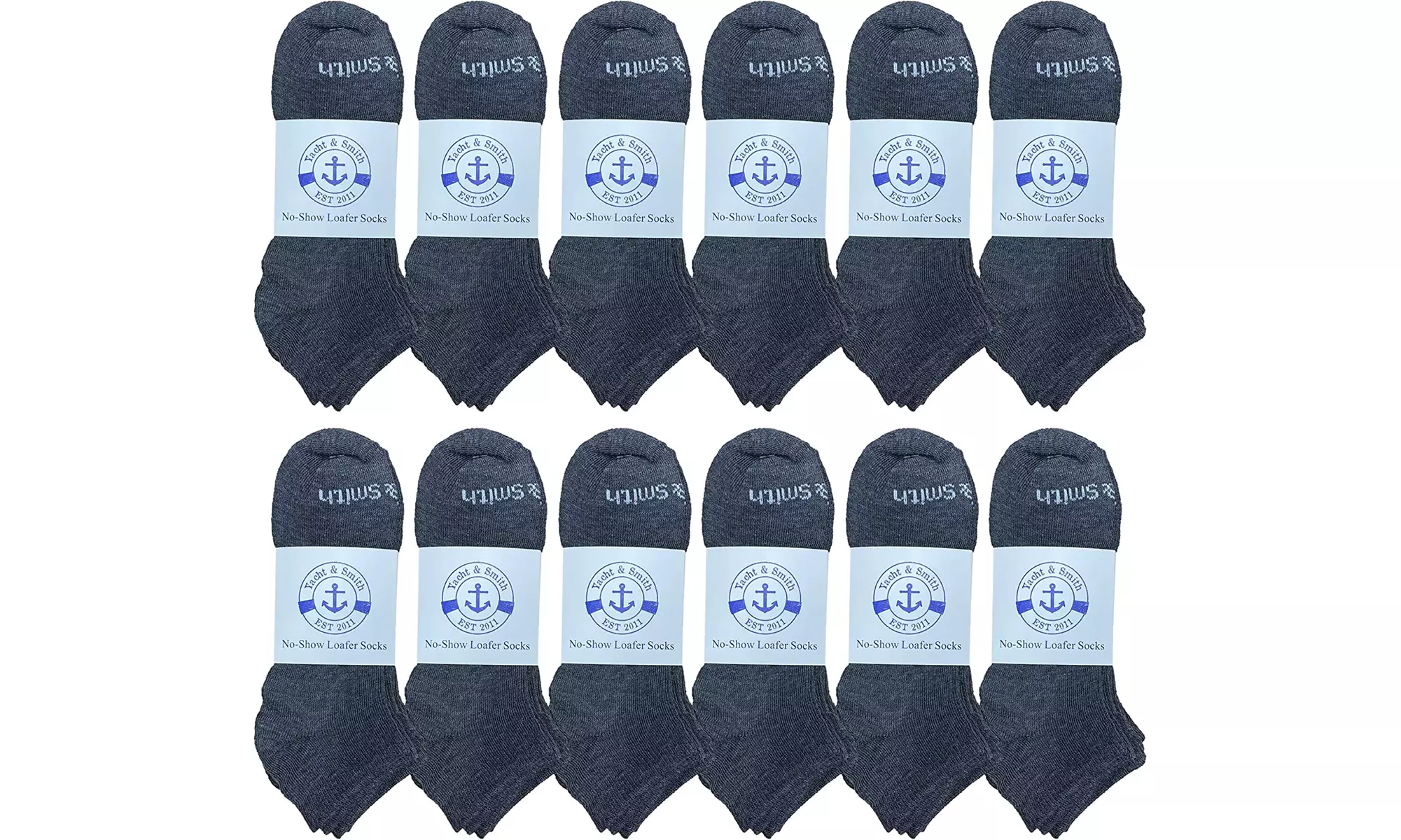 BILLIONHATS 12 Pairs of Mens Cotton Shoe Liner Socks, No Show, Sport Ankle Socks
