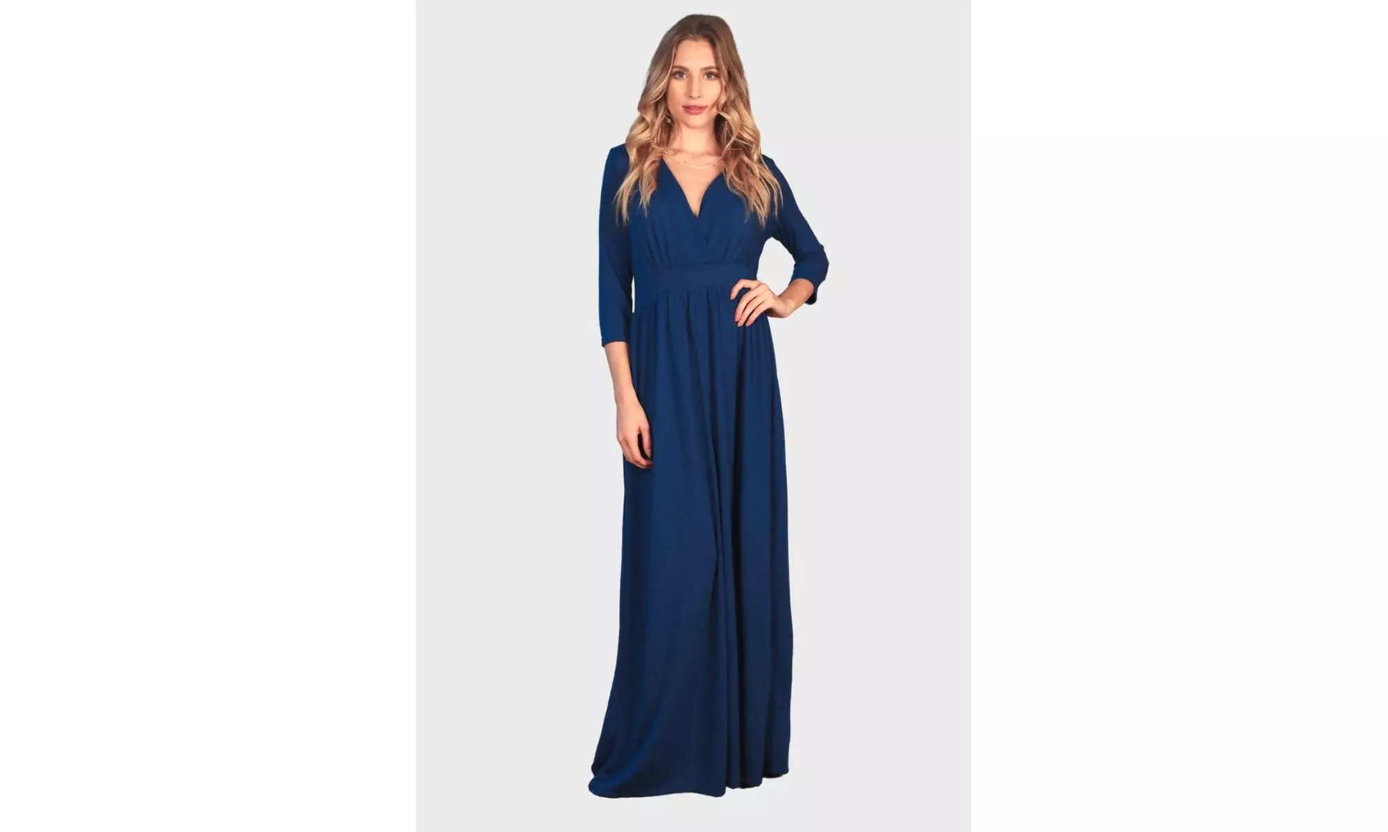 Women's Maxi Solid Dress  - Second Medium