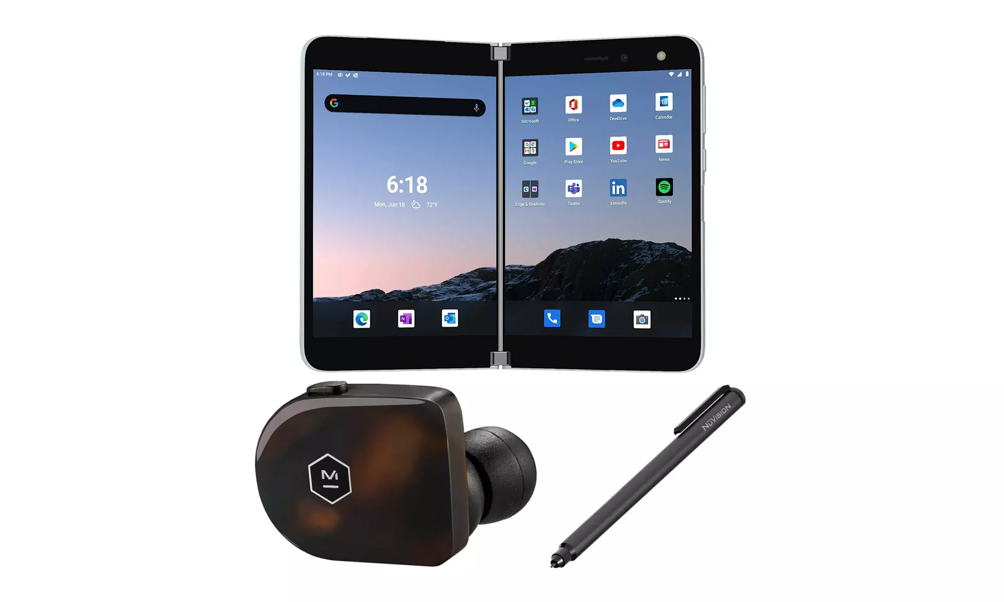 Microsoft Surface Duo Tablet LTE Unlocked 6GB RAM 256GB Storage Bundle - Primary Image