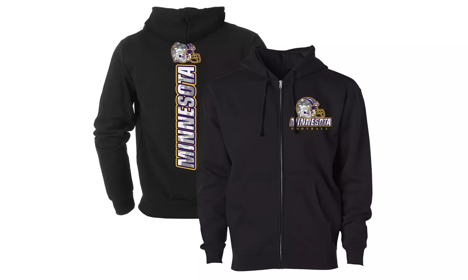 Men Army Camo Football Zip Up Hoodie (S-2XL)