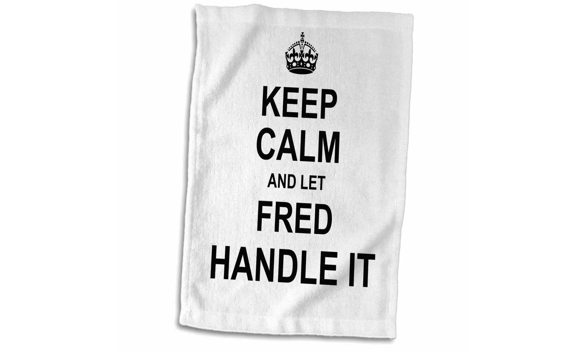  Towel - Keep Calm and Let Fred Handle it - funny personal name - 15 by 22-inch - Primary Image