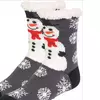 Women's Sherpa Fleece Lined Christmas Cozy Fuzzy Slipper Socks With Grippers