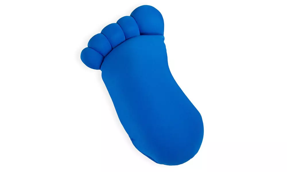 Foot Shaped Microbead Accent Pillow- 6 bright and fun colors - Second Medium