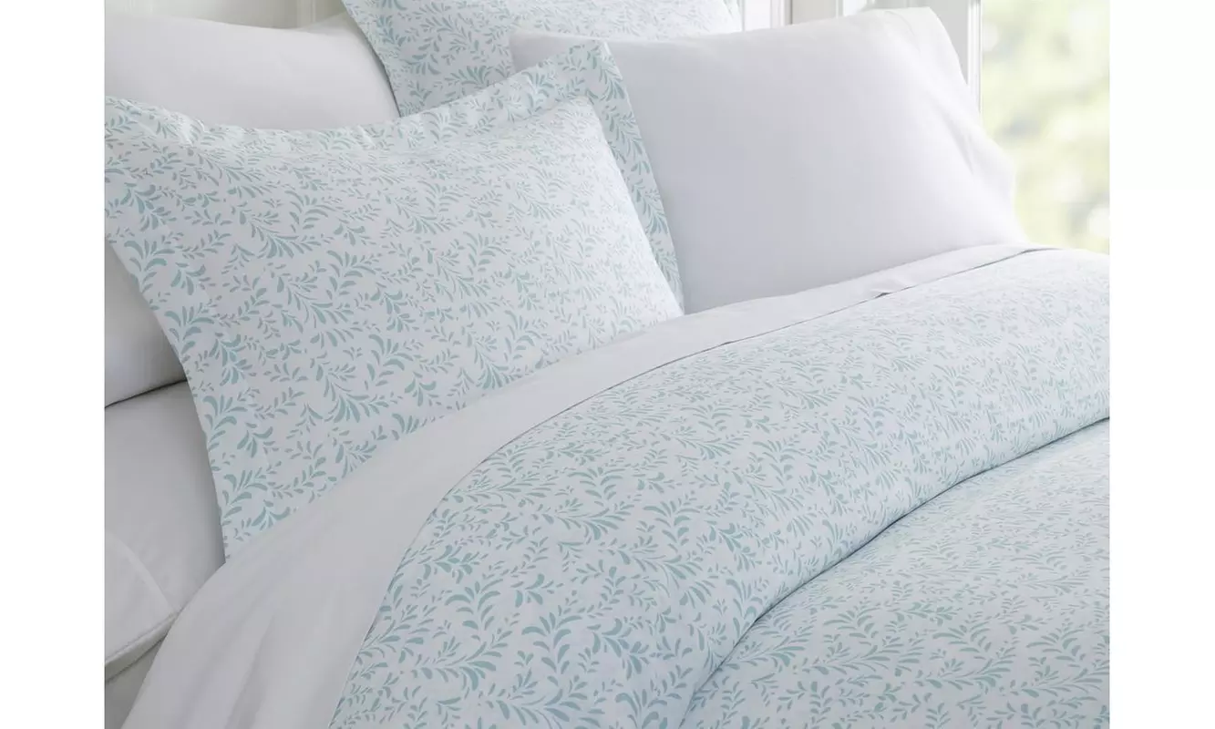 Merit Linens Premium Ultra Soft 3 Piece Patterned Duvet Cover Set
