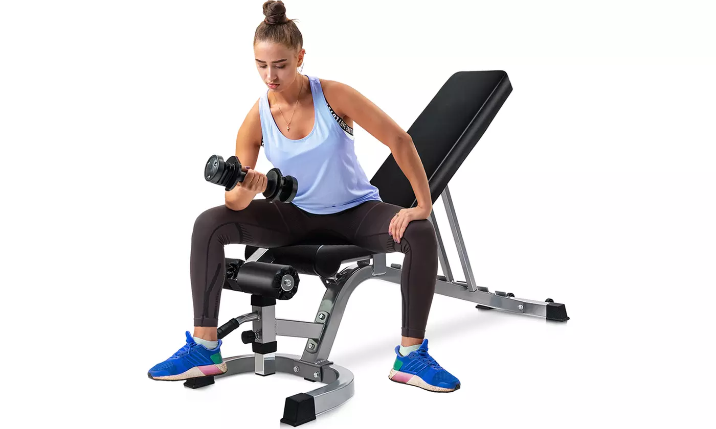 Foldable Utility Weight Bench Adjustable Sit Up AB Incline Workout Bench - Second Medium