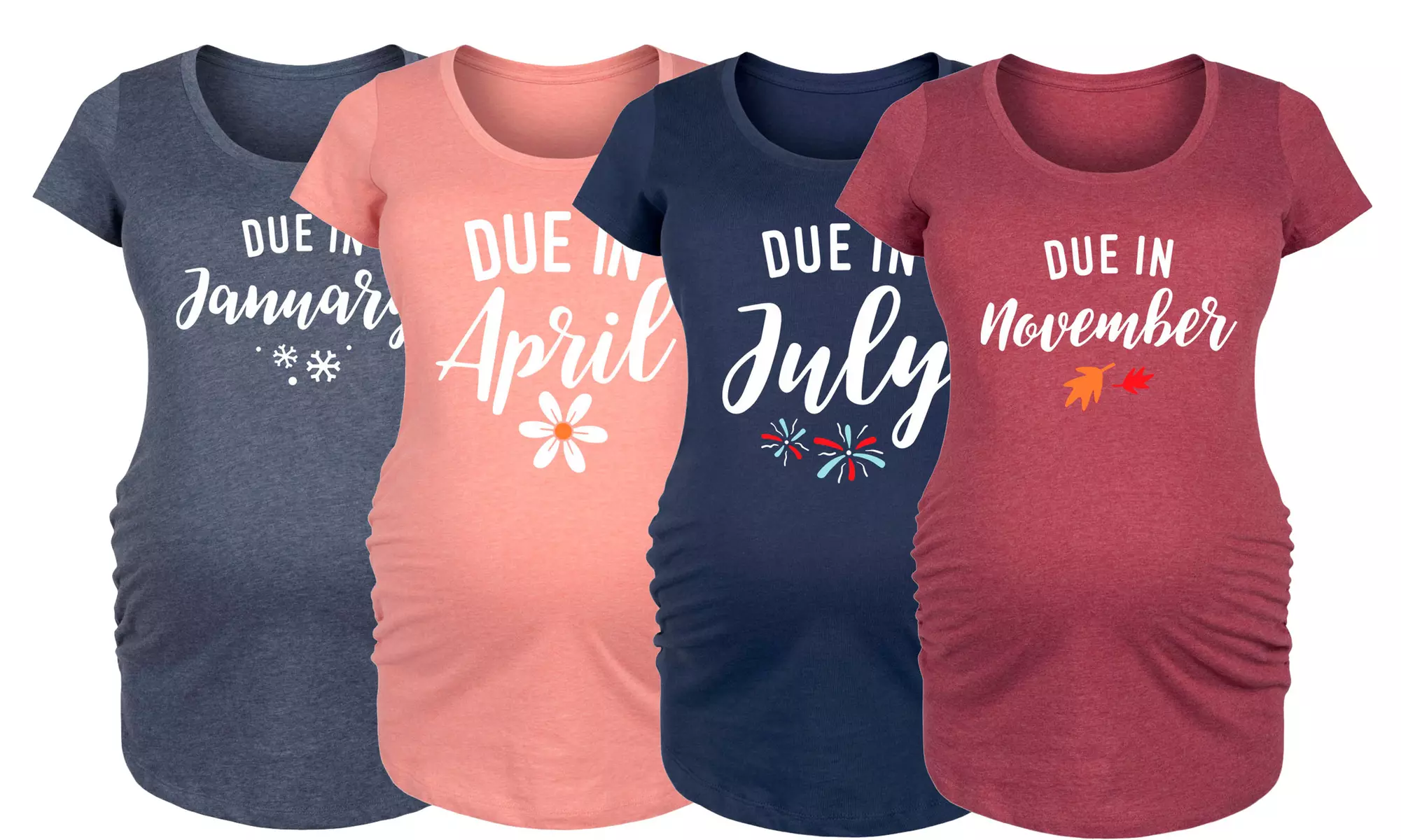 Women's Maternity Seasonal Announcement T-Shirts - Primary Image