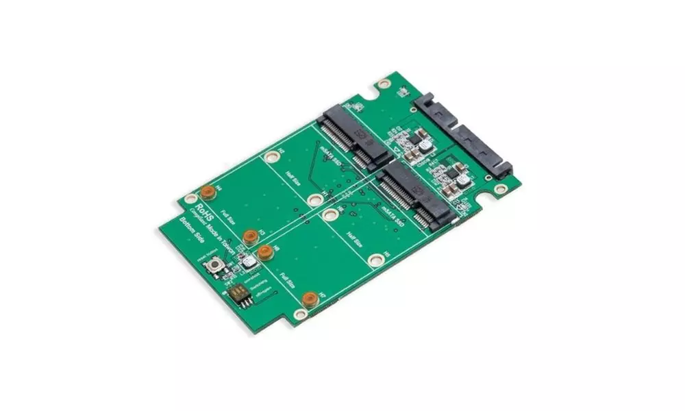 Syba Dual mSATA SSD Slot to SATA III Interface 2.5in RAID Enclosure - Primary Image
