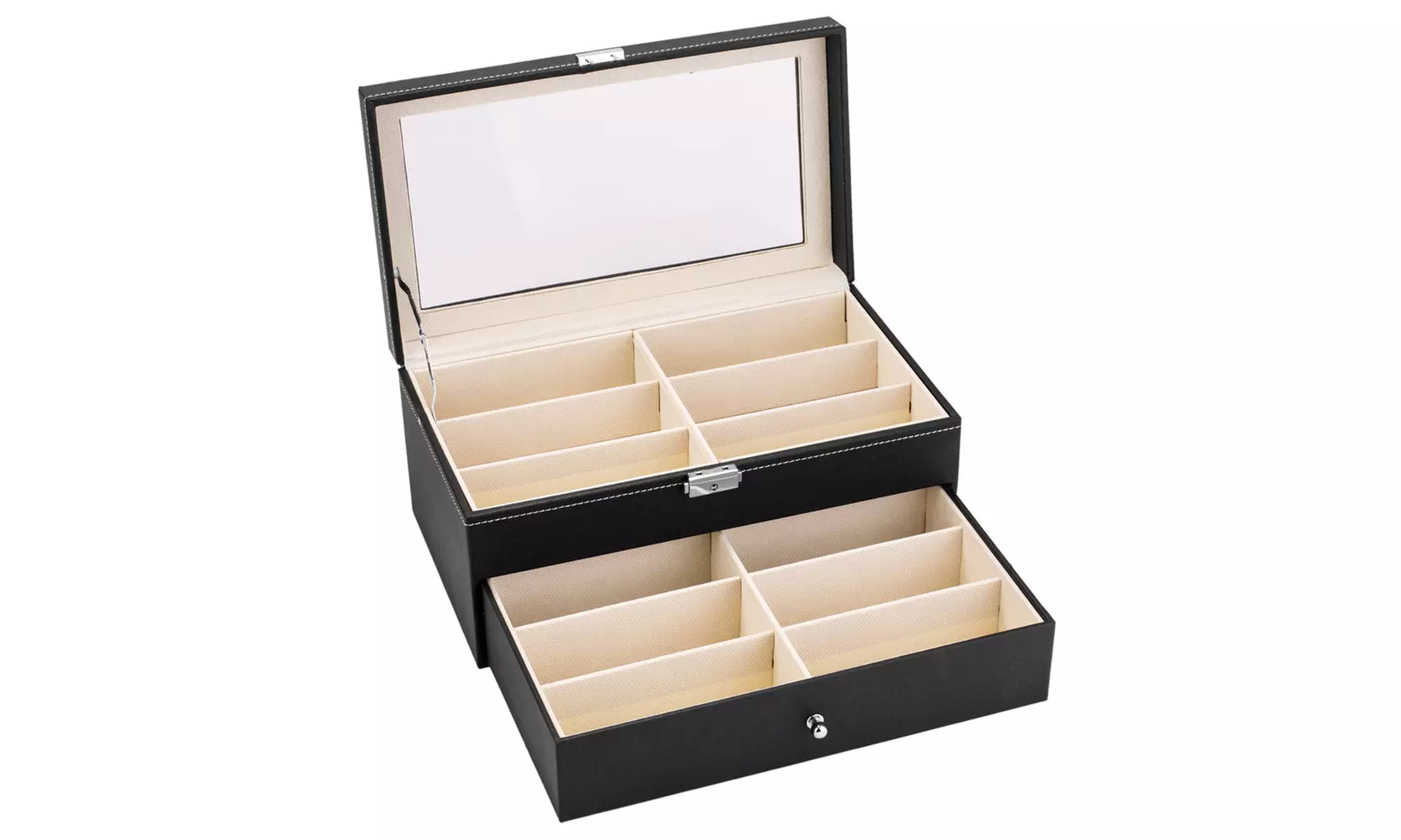 12 Piece Sunglasses Organizer Eyeglasses - Second Medium