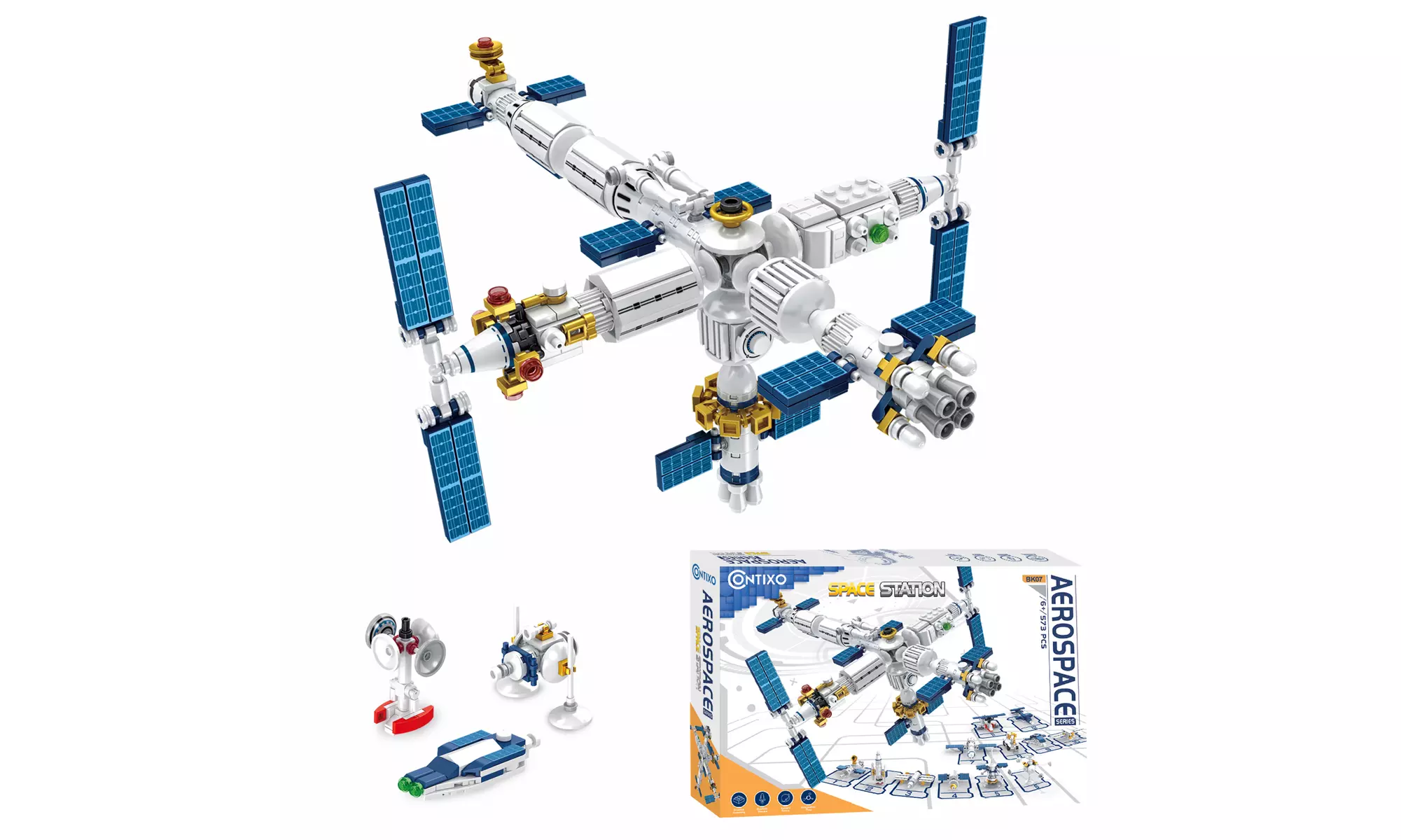 Contixo BK07 Aerospace Series Space Station Building Block Set - 573 PCS - Primary Image
