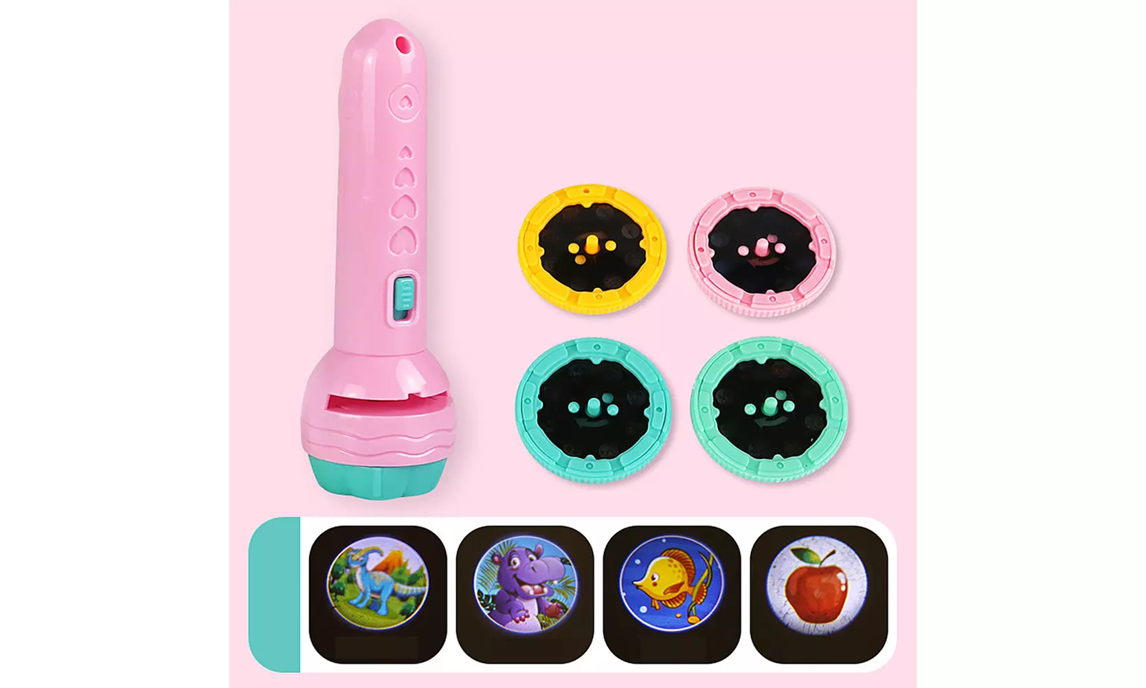  US Slide Projector Flashlight Children's Projection Light Toy 