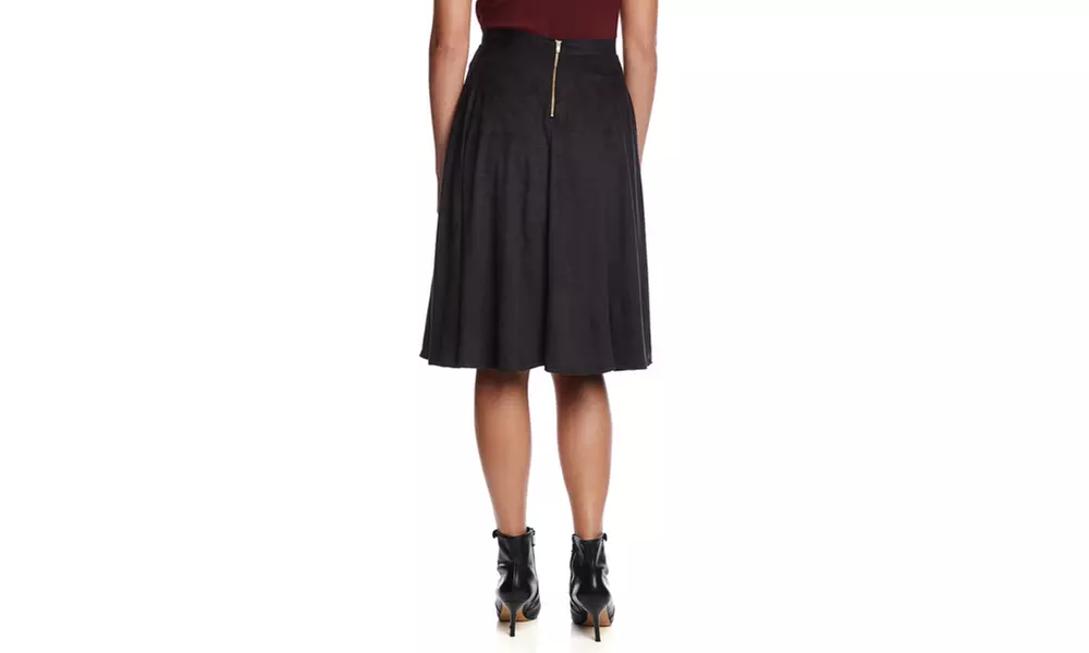 S.H.E. Textured Ponte Midi Skirt - Image 4