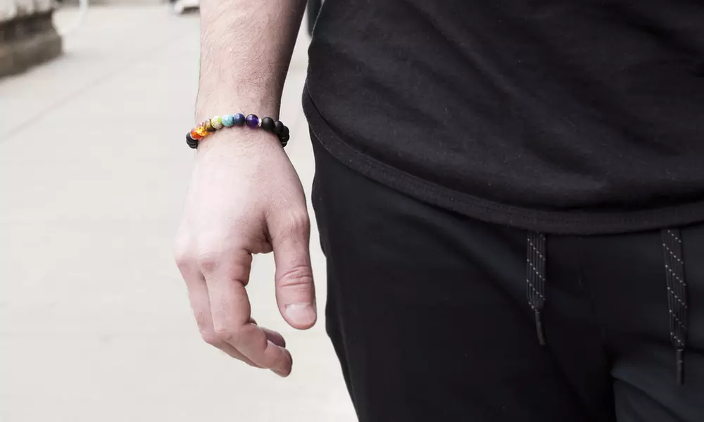 Willowbird Mens Multi-Color Genuine Healing Stone Bracelets  - Primary Image