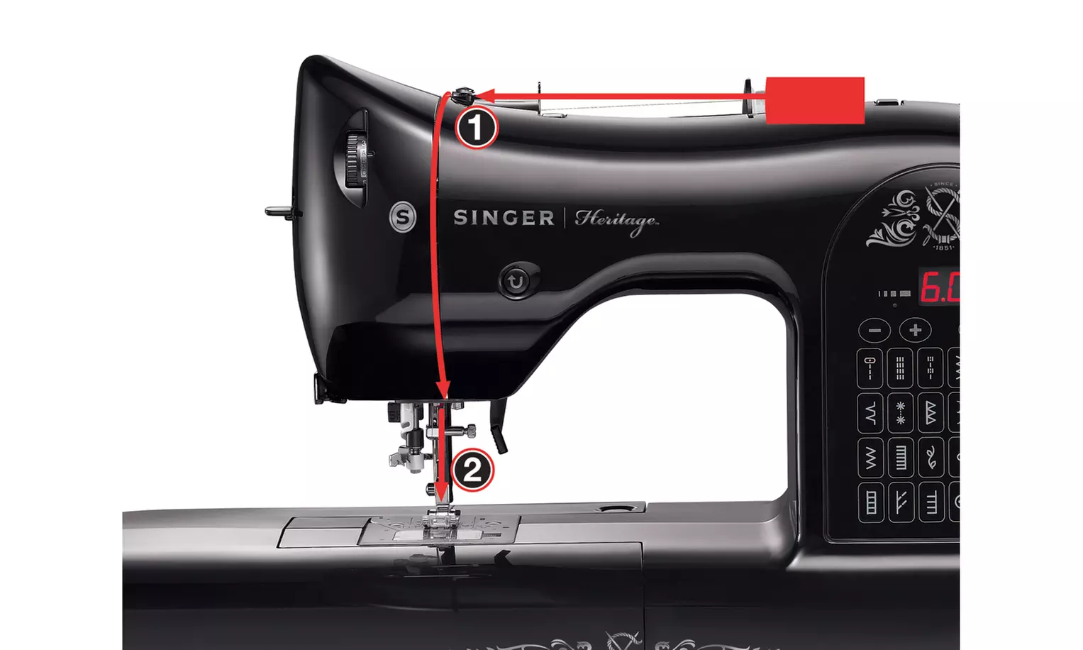 Singer Heritage Inspired Model 8768 Sewing Machine - Refurbished  - Second Medium