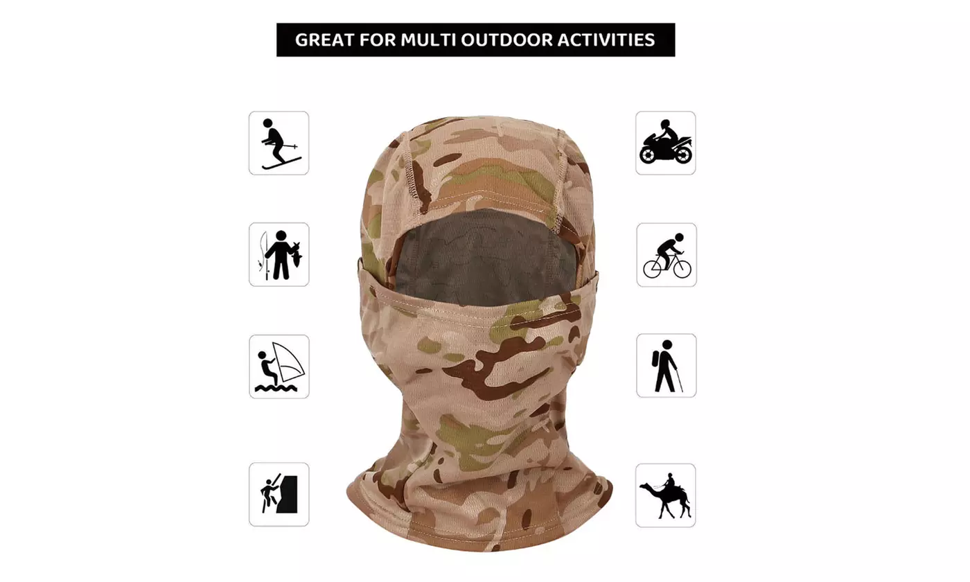 Balaclava Face Mask UV Protection Sun Hood Cooling Motorcycle Ski Running Riding