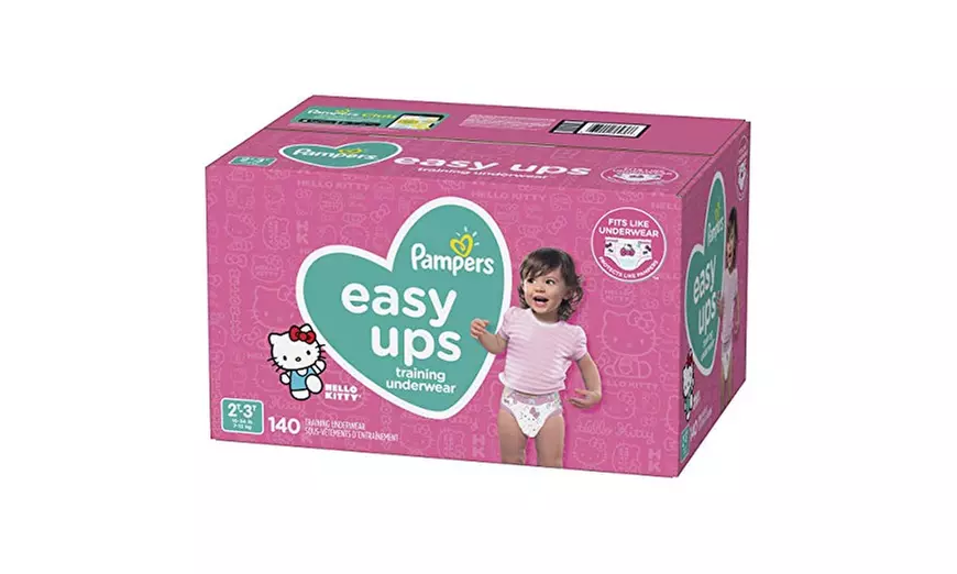 Pampers Easy Ups Training Underwear Girls Size 4 2T-3T 140 Count - Primary Image