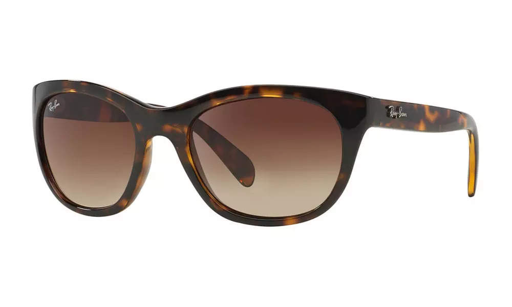 Ray-Ban Highstreet Sunglasses With Tortoise Frame and Brown Lenses - Primary Image