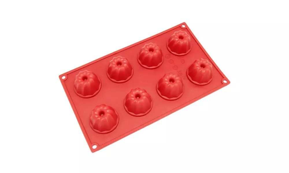 Freshware 8-Cavity Silicone Mini Bundt, Coffe Cake and Muffin Mold - Primary Image