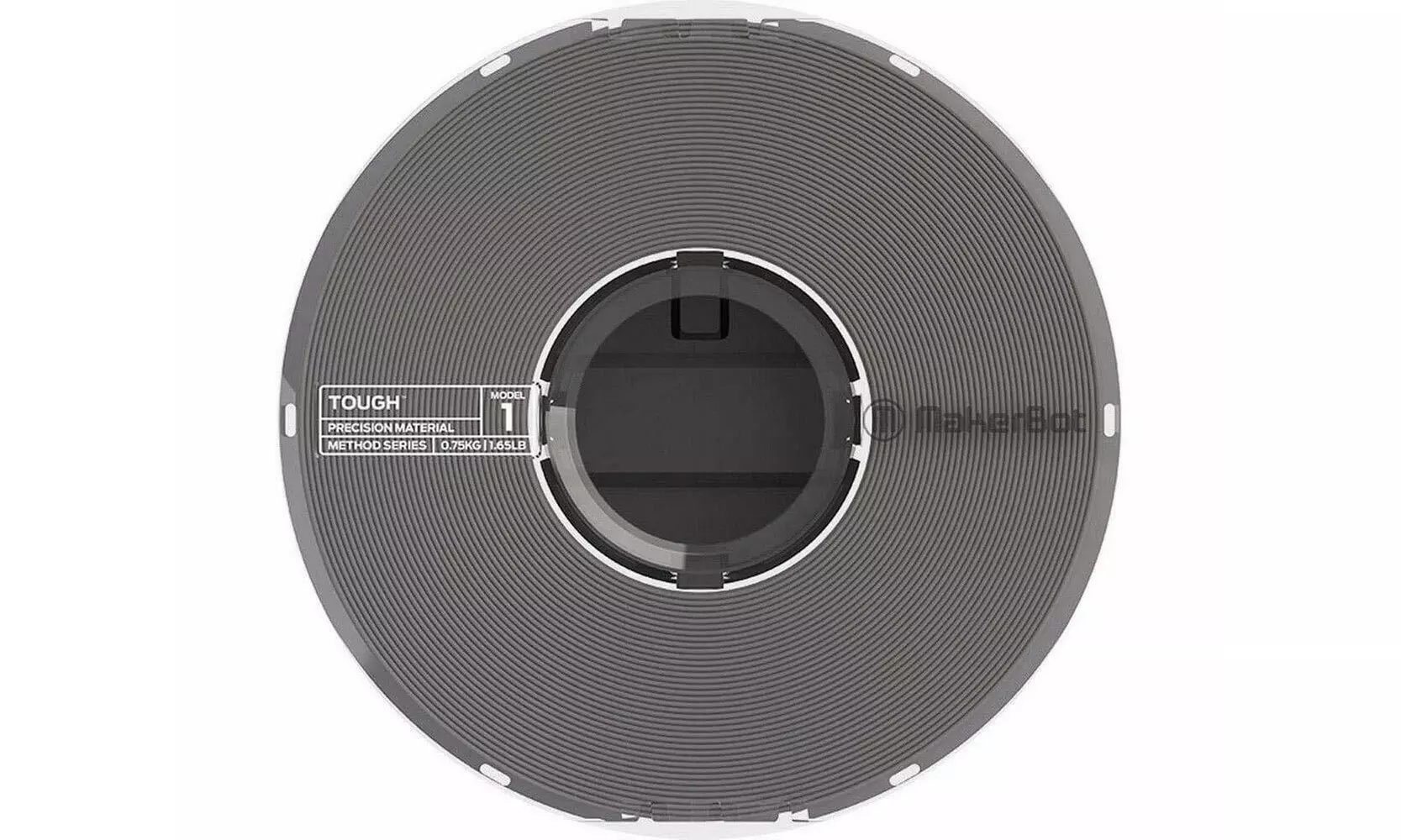 MakerBot PLA Filament Spool for Method 3D Printer (Cool Gray, 0.75kg/1.65lb) - Primary Image