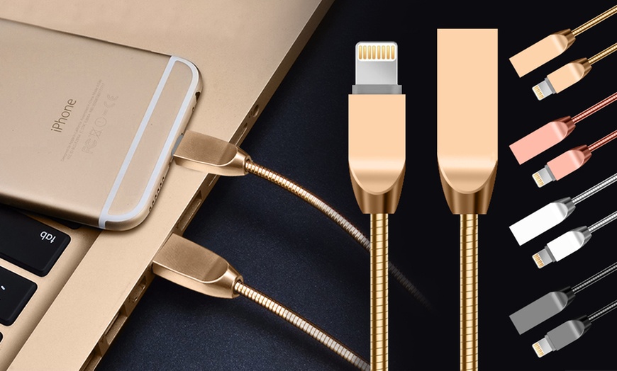 Image 1: Spring Zinc Alloy Cable Iphone Cable