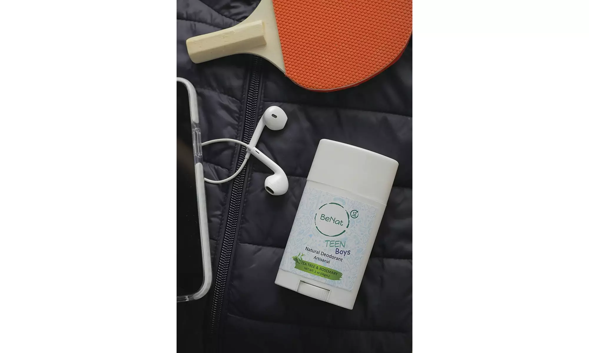 BeNat All-Natural Deodorant for Kids and Teens - 3 Pack or 6 Pack