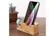 Bamboo Charging Station Dock Stand Holder For Apple Watch iPhone iPad - Second Medium