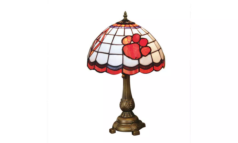 Tiffany Table Lamp-Clemson - Primary Image