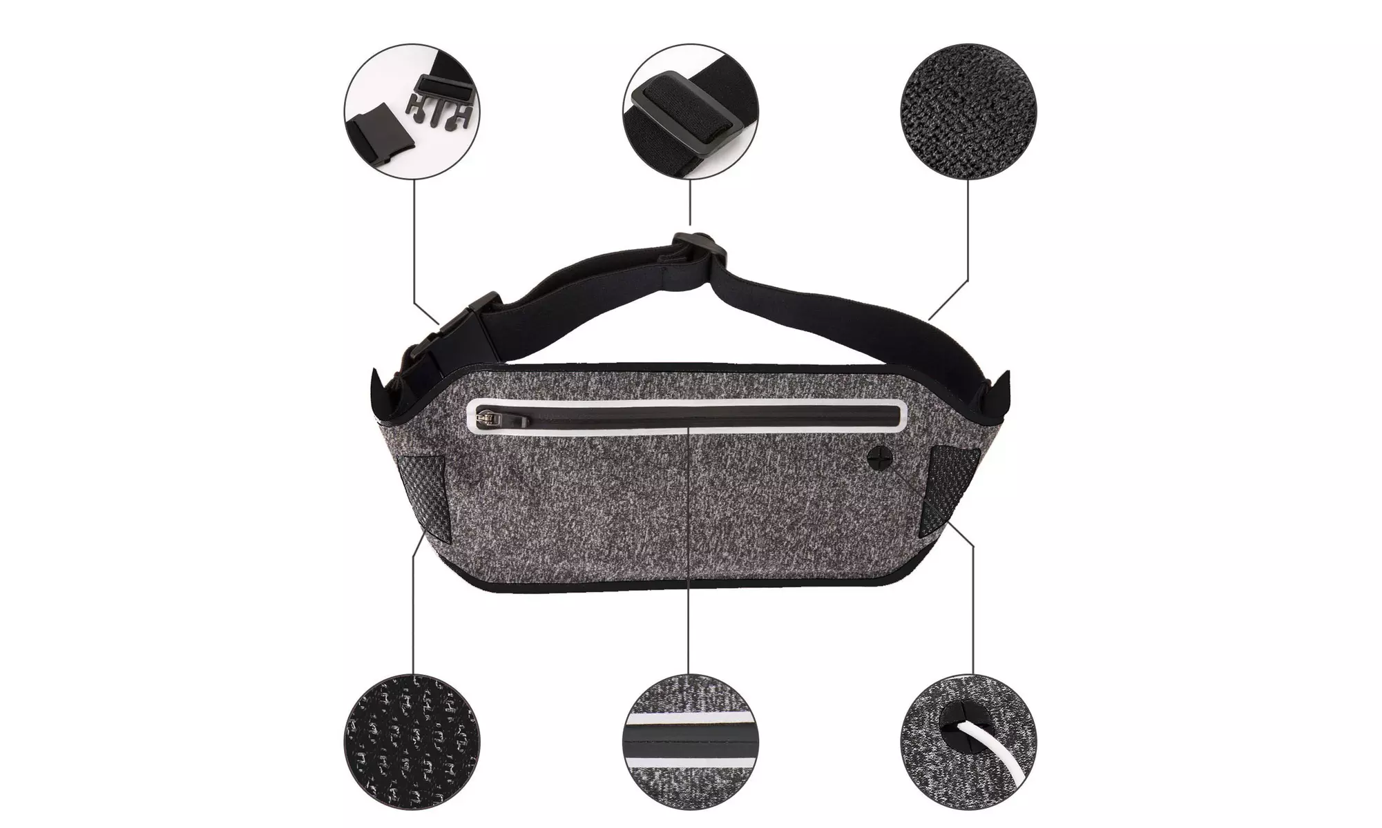 Running Cell Phone Belt Waist Band Belt Bag Fanny Pack - Primary Image
