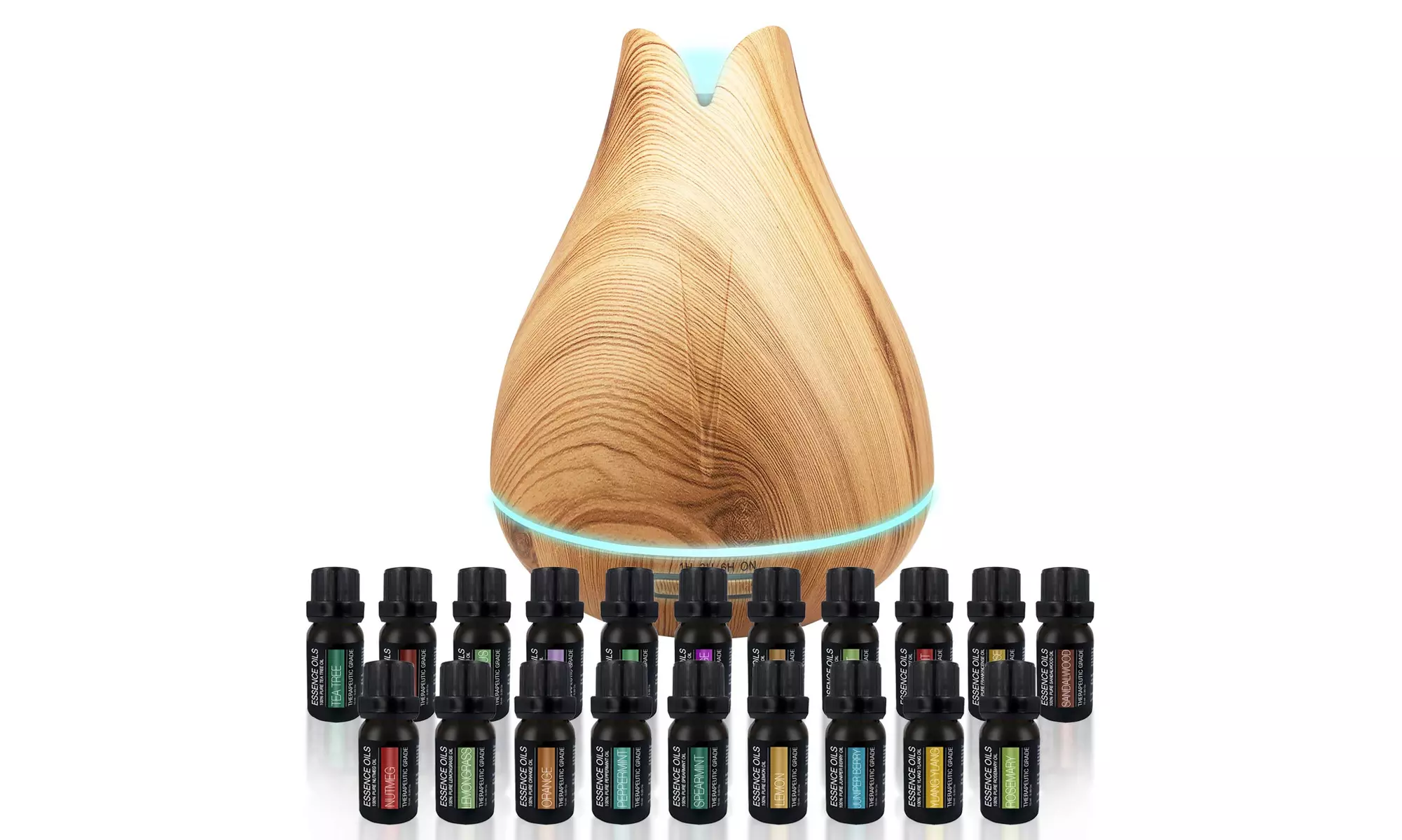 Pure Daily Care Aromatherapy Ultrasonic Diffuser with 20 Essential Plant Oils - Primary Image