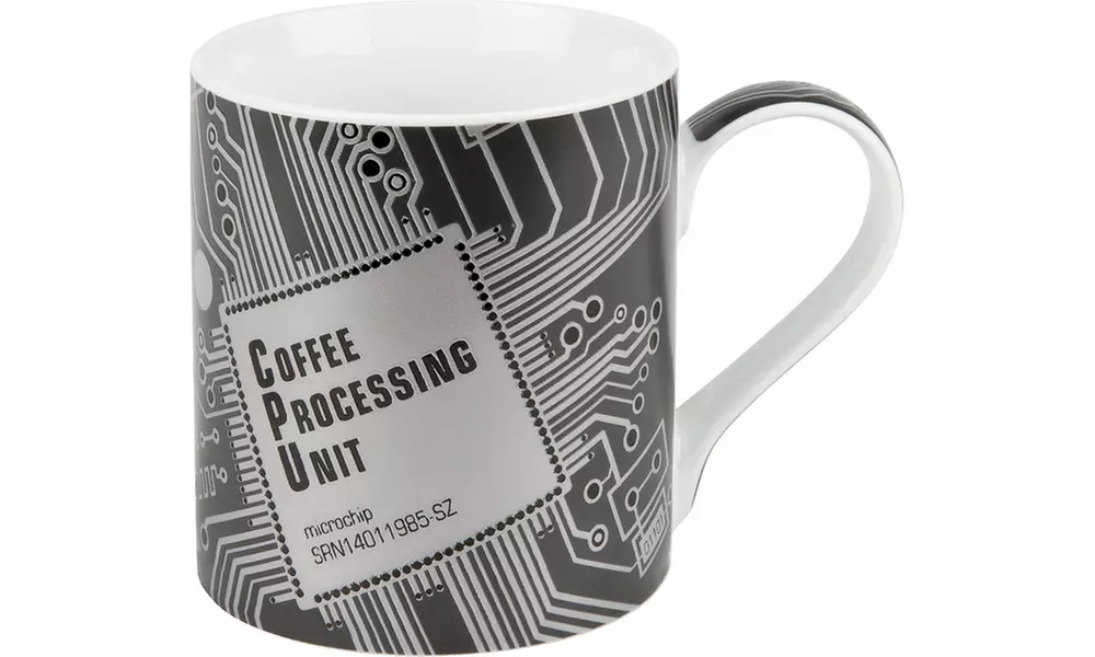 Set of 4 High Tech Mugs - CPU (Coffee Processing Unit) - Primary Image