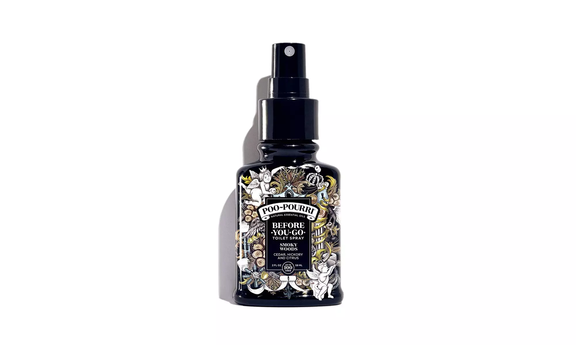 Poo-Pourri Before-You-Go Toilet Spray 2 oz Bottle, Smoky Woods Scent - Second Medium