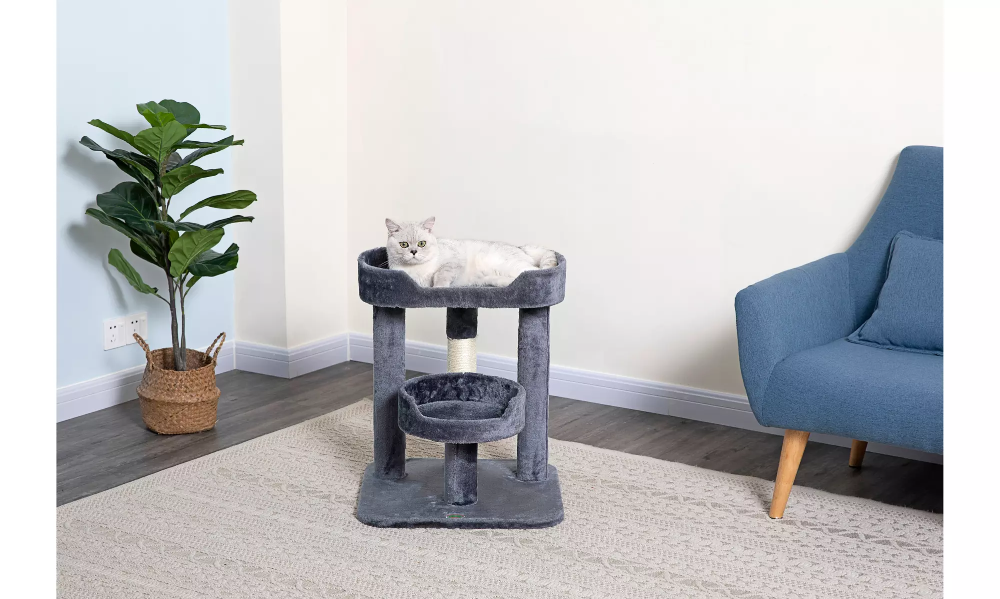 Go Pet Club 23" Cat Tree Perch with Large Perch - Primary Image
