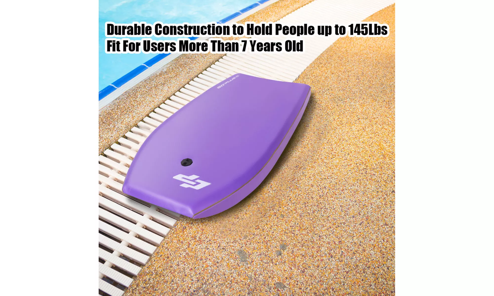 42'' Lightweight Super Bodyboard Surfing W/Leash IXPE Deck EPS Core Boarding