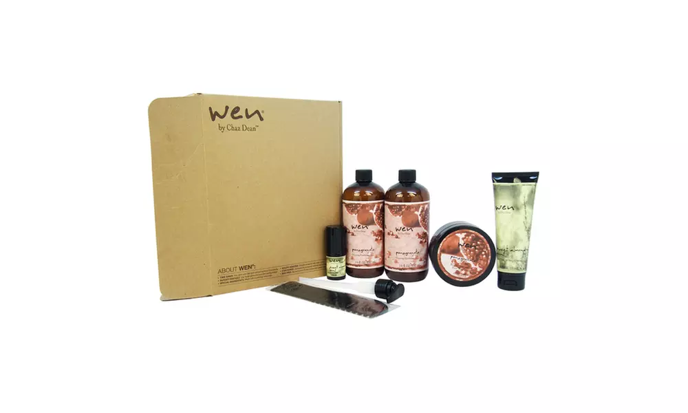 Chaz Dean Wen Hair Care Deluxe Kit - Pomegranate Unisex 6 Pc Kit - Second Medium