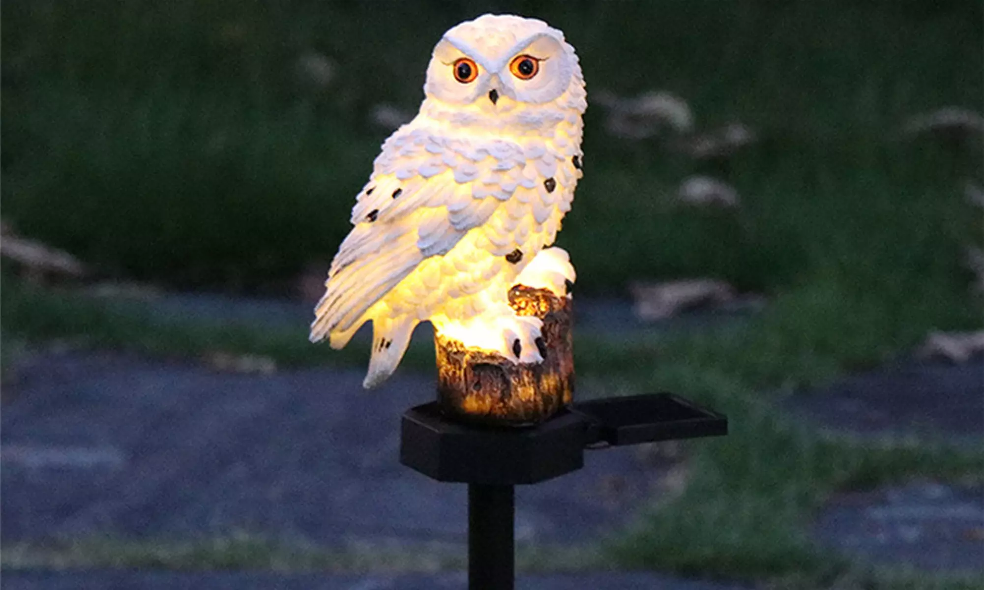 Solar Owl Garden Light Parrot Outdoor Light Solar Stake Lamps for Outdoor Decor